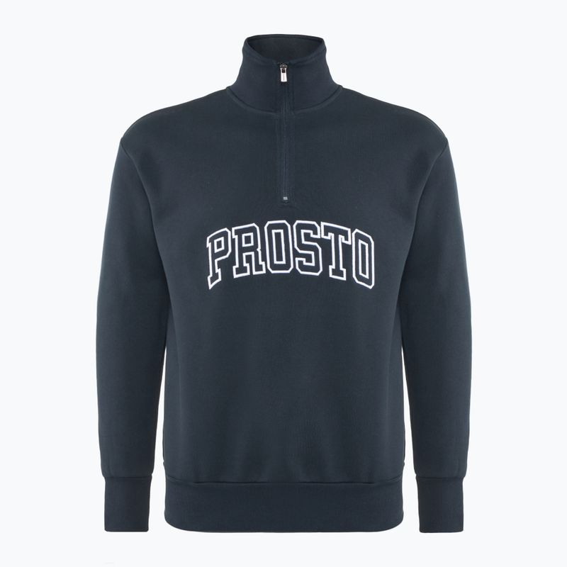 Мъжки суитшърт PROSTO Half Zip Sweatshirt Mobi navy