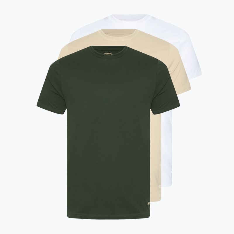 Мъжка тениска PROSTO Basic 3Pack в многоцветен цвят