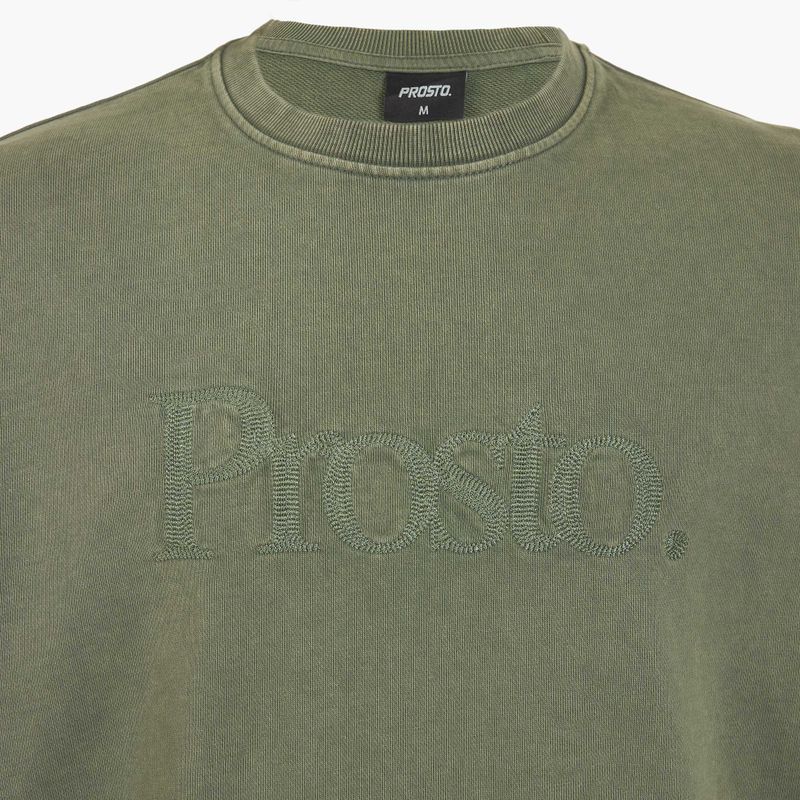 PROSTO Мъжки суитшърт с маншет Sheriff green 3