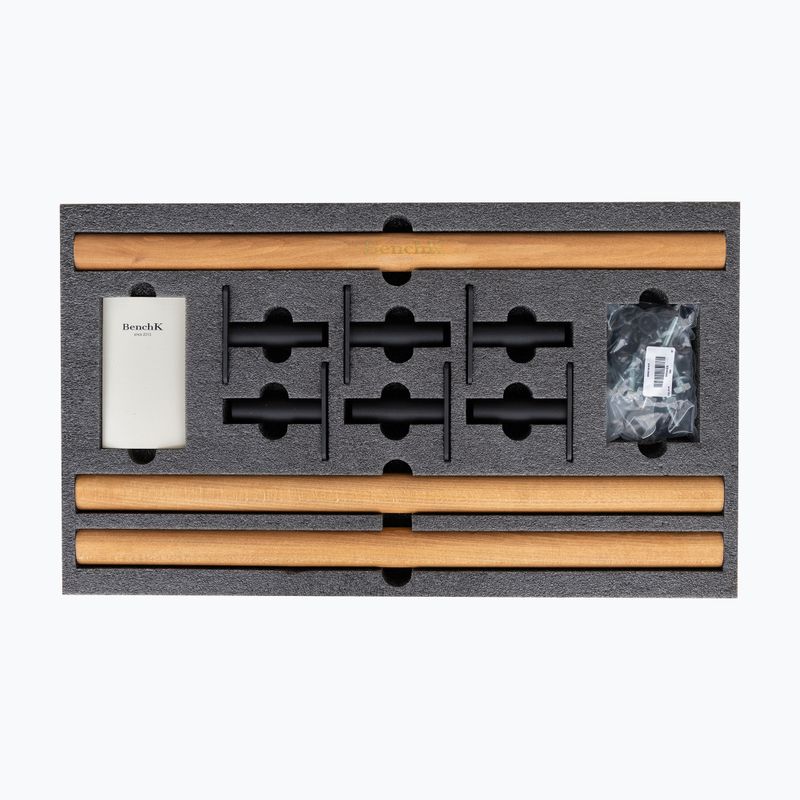 Гимнастическа стълба BenchK 711B+A076 black matte/oak 3