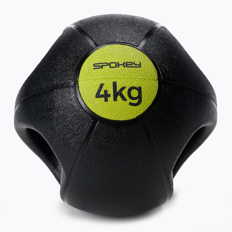 Spokey Gripi 4 кг медицинска топка черна и жълта 929864 2