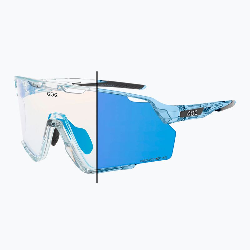 Слънчеви очила GOG Prometheus photochromic blue/black reflex blue 6