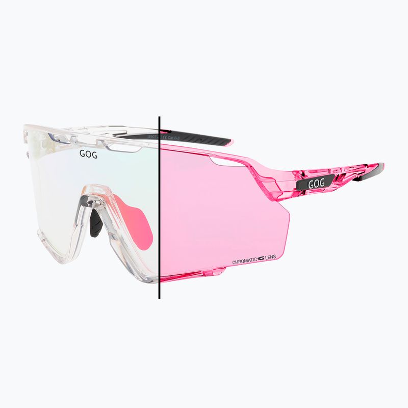 Слънчеви очила GOG Prometheus photochromic pink/black reflex pink 6