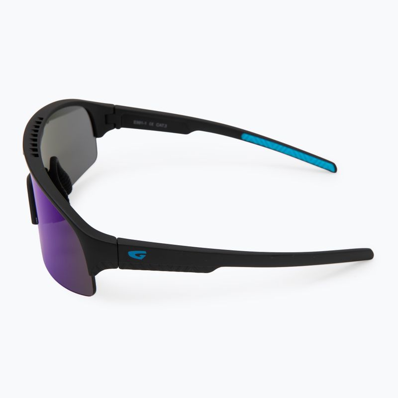 Детски слънчеви очила GOG Petra matt black/blue reflex blue 4