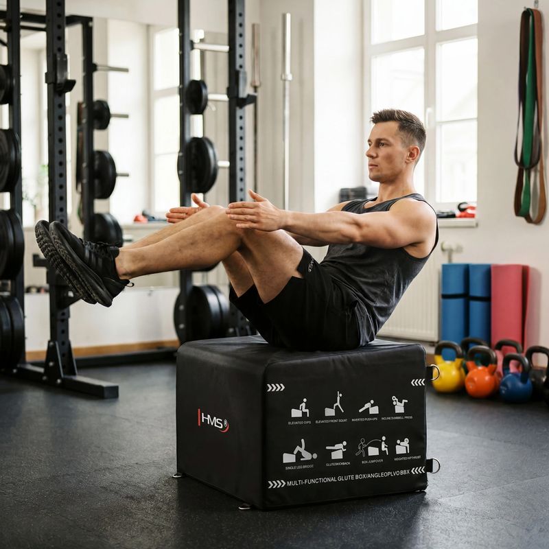 Кутия за упражнения HMS HTB61 Hip Thrust black 8