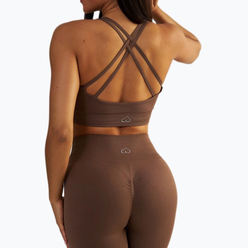 Сутиен за тренировка BeShaped Gym Queen brown 4
