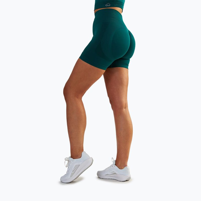 Дамски шорти за тренировка BeShaped Power Up! dark green 4