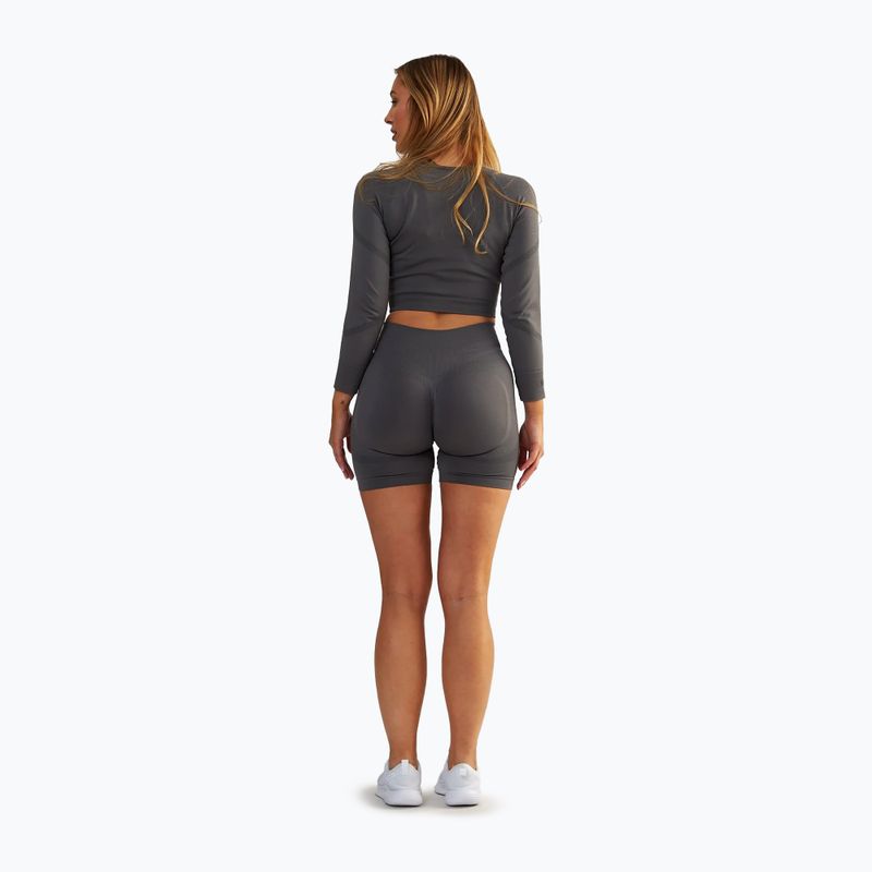 Дамски топ за тренировка BeShaped Power Up! LS grey 3