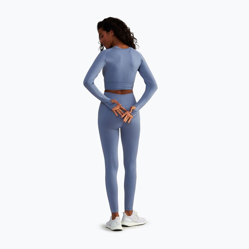 Дамски топ за тренировка BeShaped Femme Force LS light blue 3