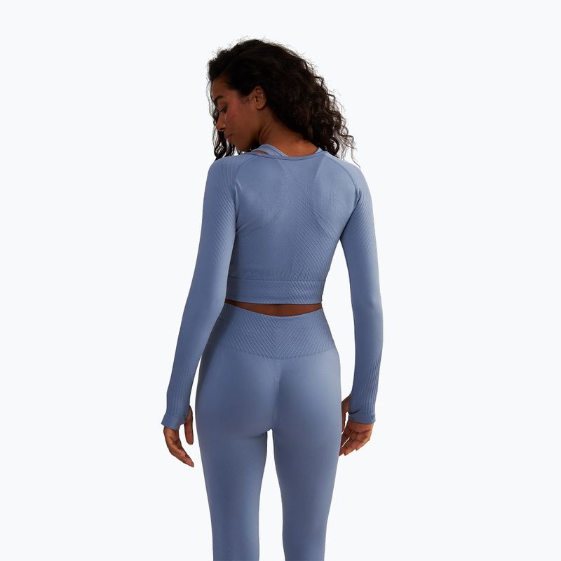 Дамски топ за тренировка BeShaped Femme Force LS light blue 4
