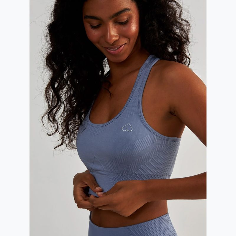 Дамски топ за тренировка BeShaped Femme Force light blue 4