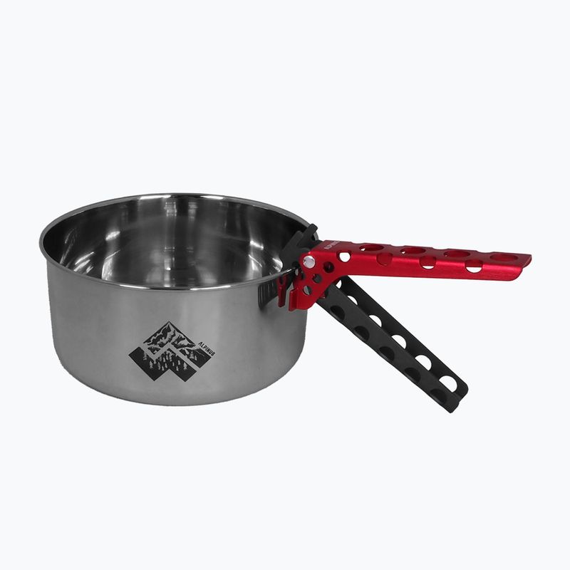 Комплект стоманени съдове за туризъм Alpinus Yucatan от 2 л, 1,5 л и 0,6 л 3