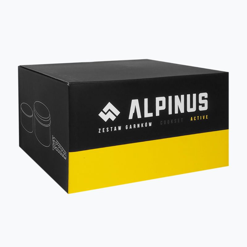 Комплект стоманени съдове за туризъм Alpinus Yucatan от 2 л, 1,5 л и 0,6 л 9