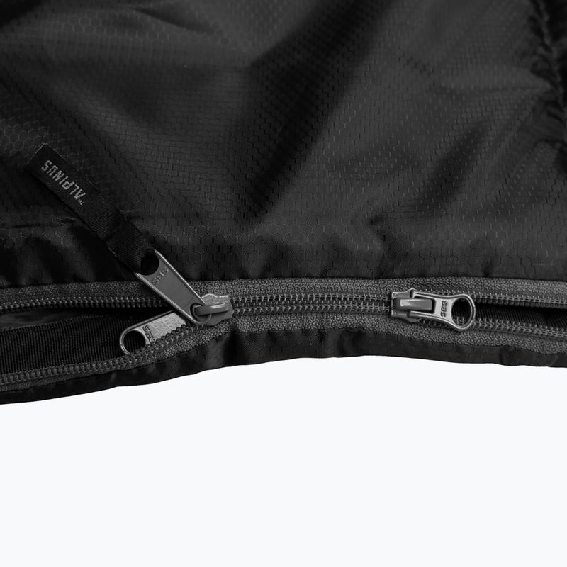 Спален чувал Alpinus Warm 1800 десен черен 3