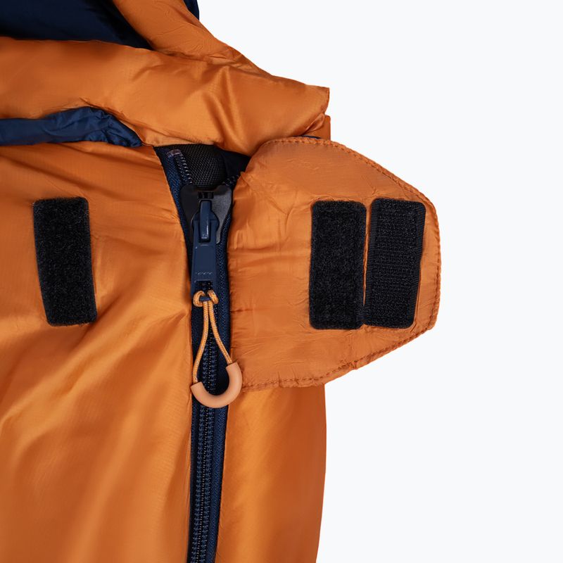 Alpinus Ultralight 850 спален чувал ляв оранжев/зелен 3