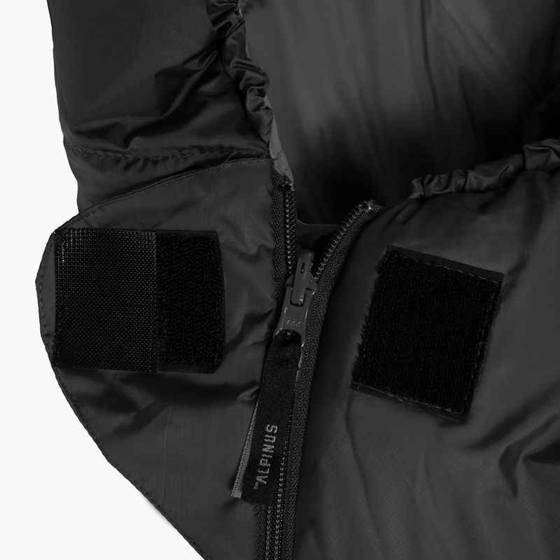 Спален чувал Alpinus Fiber Pro 1300 ляв антрацит 3