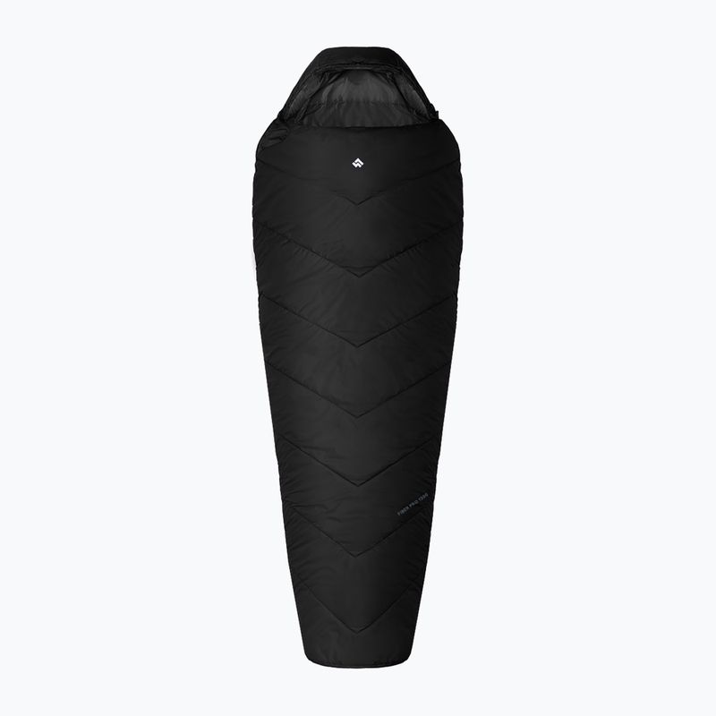 Спален чувал Alpinus Fiber Pro 1300 десен антрацит