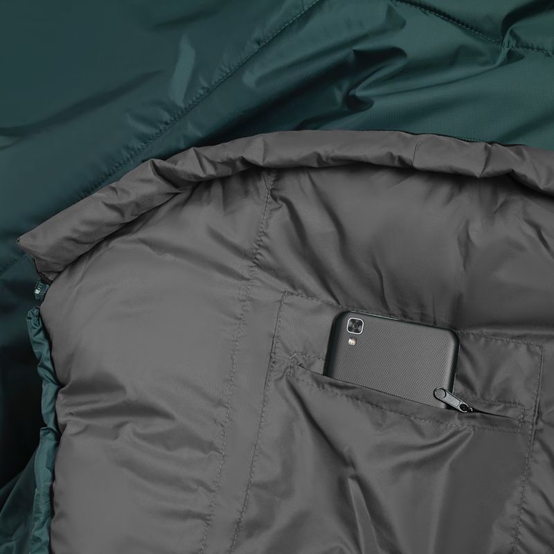 Спален чувал Alpinus Fiber Pro 800 зелен 5