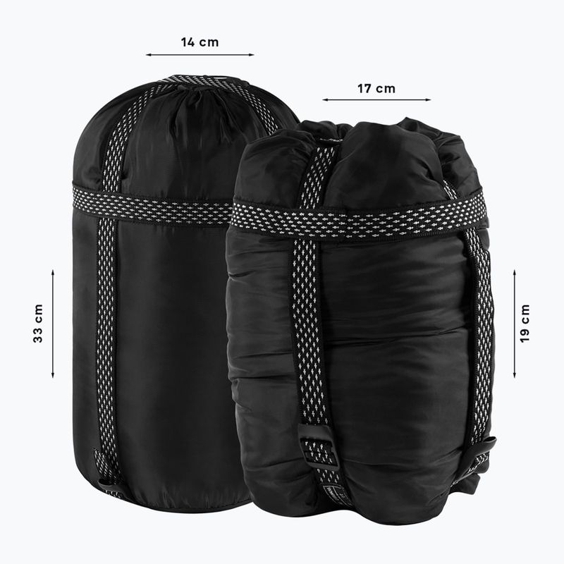 Спален чувал Alpinus Fiber Pro 800 зелен 7