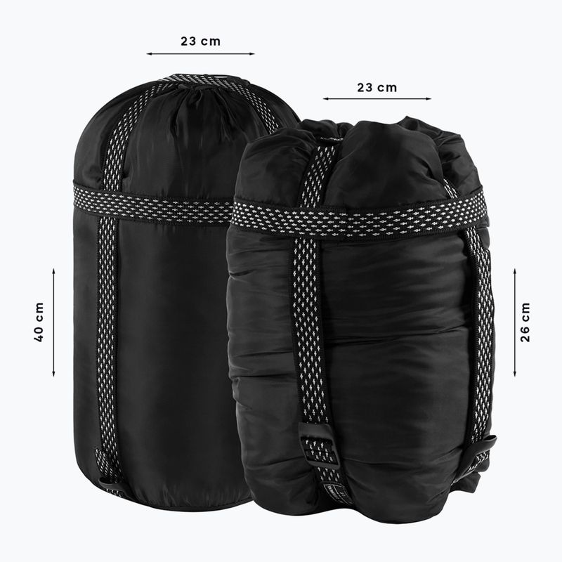 Спален чувал Alpinus Fiber Pro 1500 ляв тъмносин 7