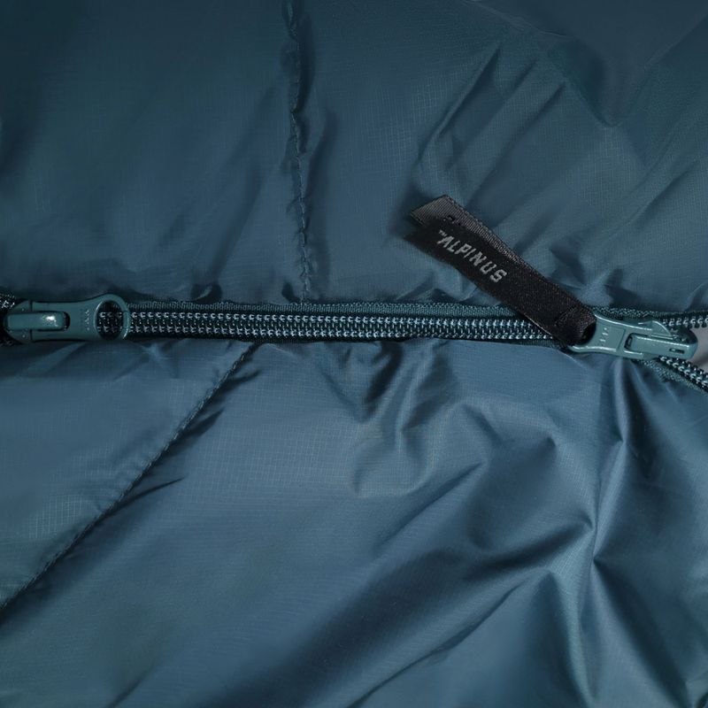 Спален чувал Alpinus Fiber Pro 1300 десен градински чай 4