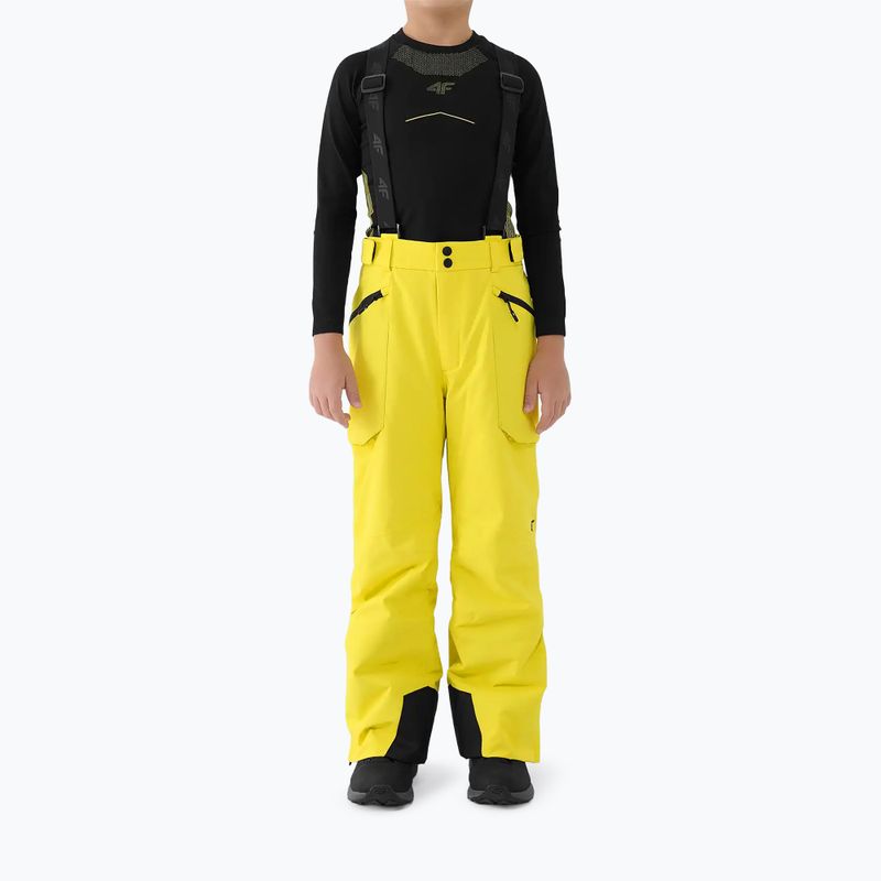 Детски ски панталони 4F Fnk M0953 yellow