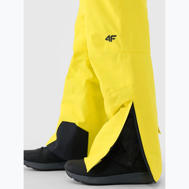 Детски скиорски панталони 4F Fnk M0953 yellow 3