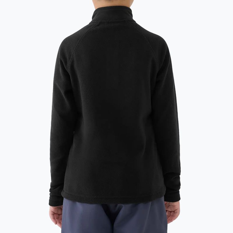 Детски поларен суитшърт 4F M058 deep black 2