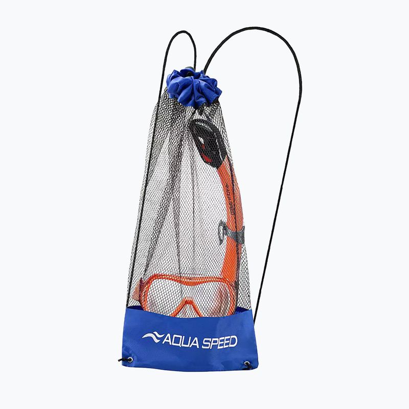 Детски комплект за гмуркане AQUA-SPEED Alize FS + Samos + Mesh orange 2
