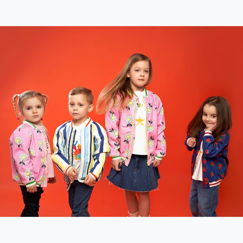 Детско яке KID STORY Bio Finishing Bomber colorful stripes 12