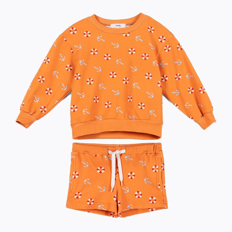 Детски комплект KID STORY суитшърт и къси панталони summer resort