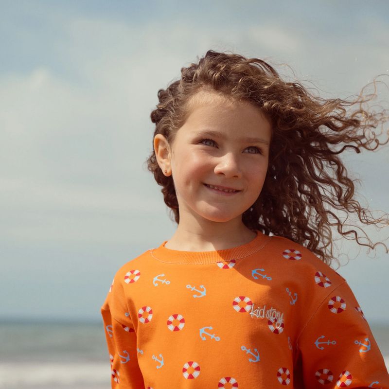 Детски комплект KID STORY суитшърт и къси панталони summer resort 10