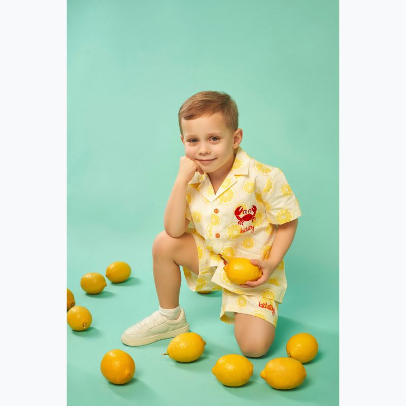 Детски комплект KID STORY риза и къси панталони lime paradise 13
