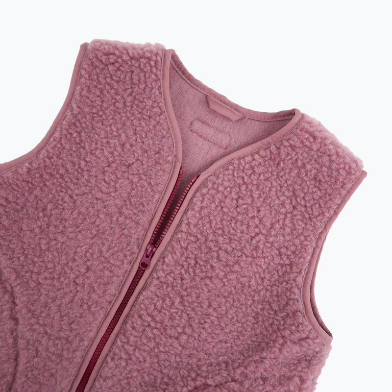Детски елек KID STORY Merino dusty pink 4