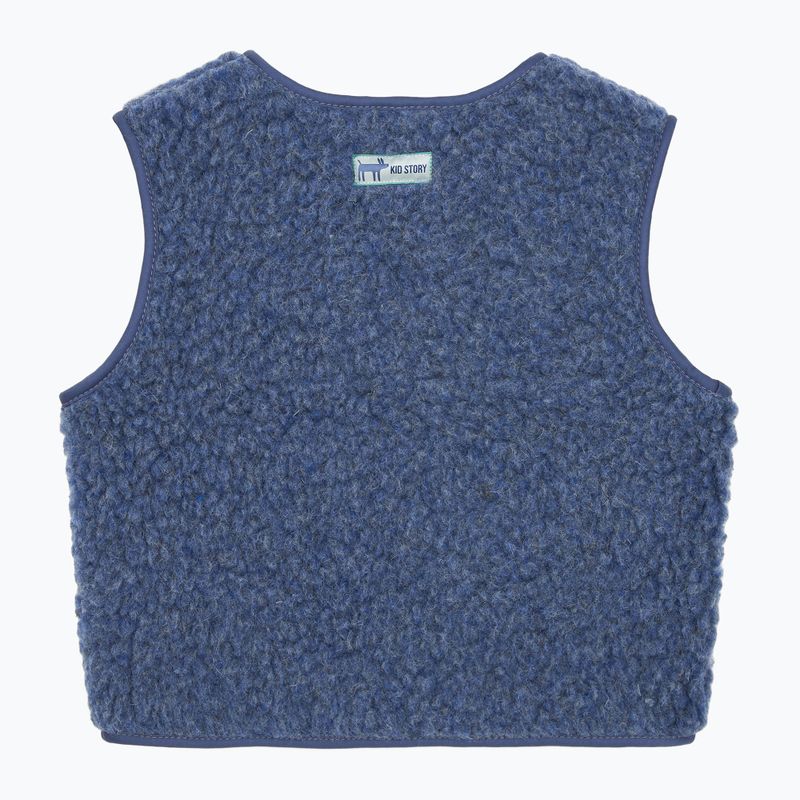 Детски елек KID STORY Merino denim 2