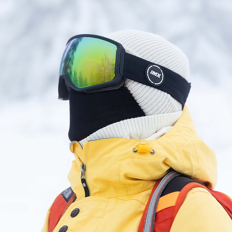 Скиорска маска IMX Peak black matt/black/green irridium/brown 5