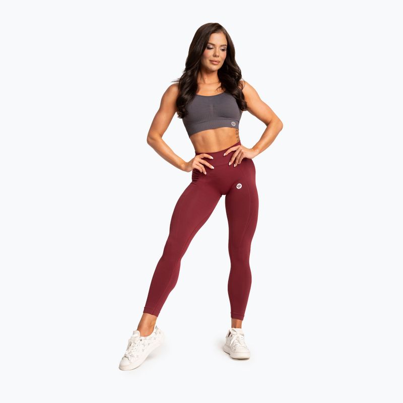 Дамски клинове Gym Glamour Basic Scrunch burgundy 2