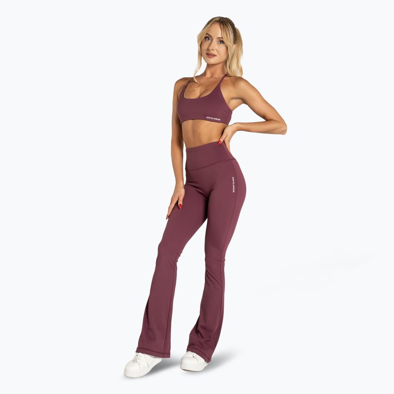 Дамски клинове Gym Glamour Push Up 2.0 burgundy 2