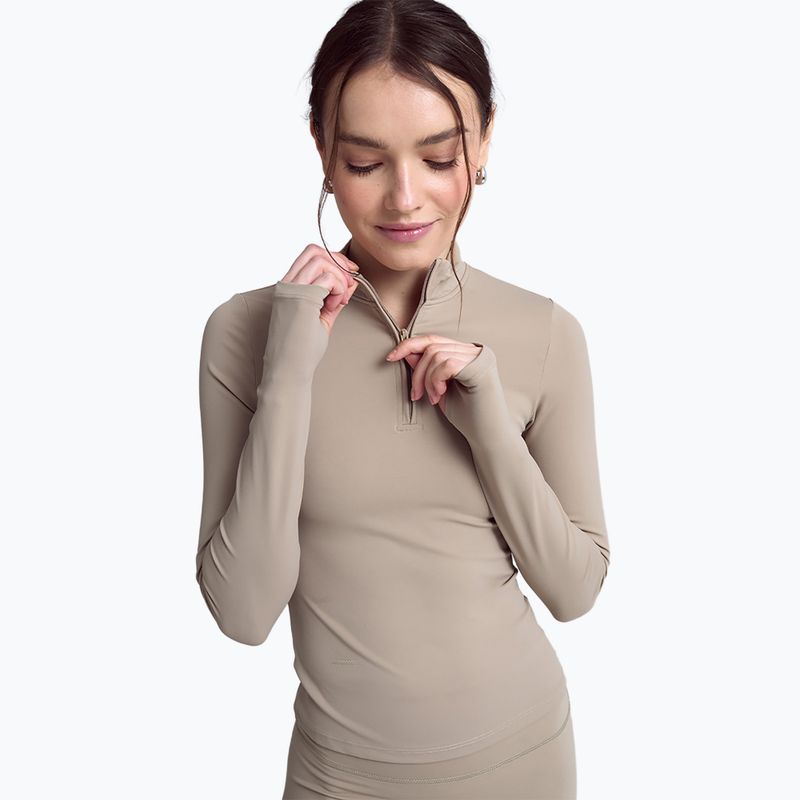 Дамски анцуг с дълъг ръкав JOYINME Motion LS 1/4 Zip sage 3