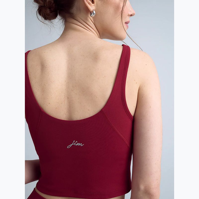 Дамски топ за йога JOYINME Grace red wine 3