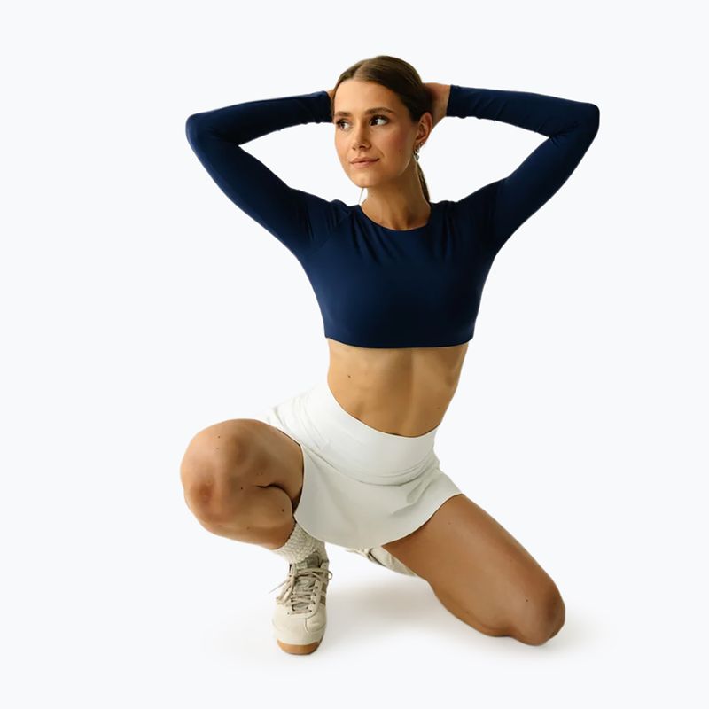 Дамски топ за йога JoyInMe Core Crop Top dark navy 2