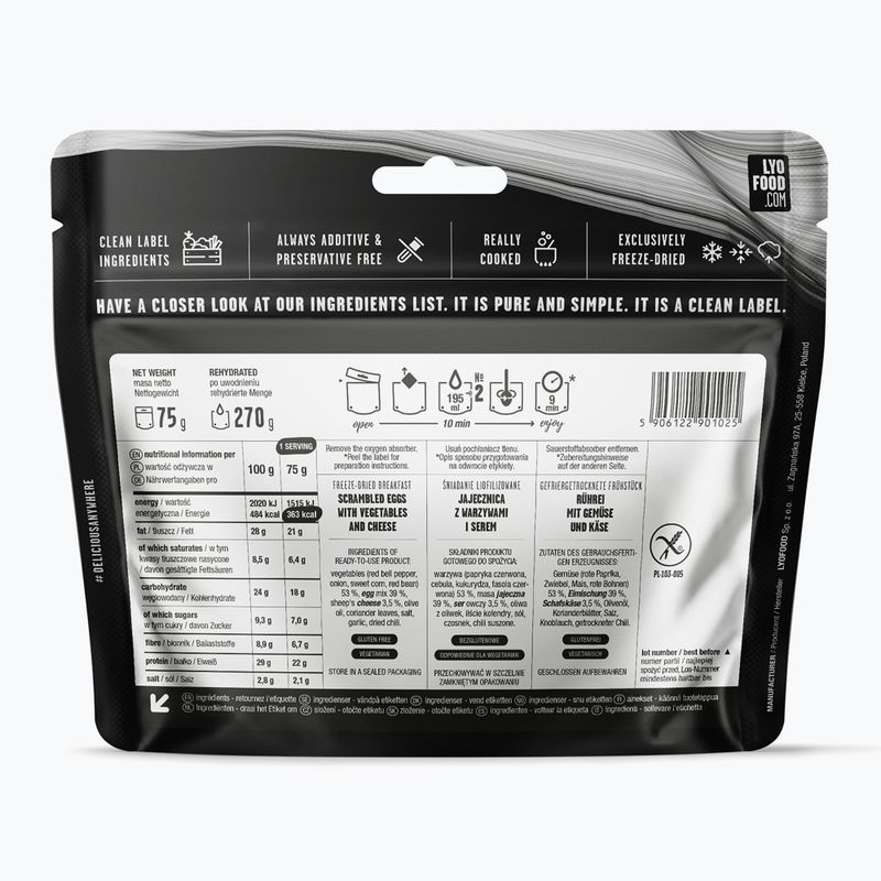 Лиофилизирана храна LYOFOOD Малина-кокос Jaglanka 300 g 2