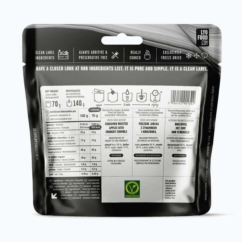 Лиофилизирана храна LYOFOOD Ябълков сладкиш 140 g 2
