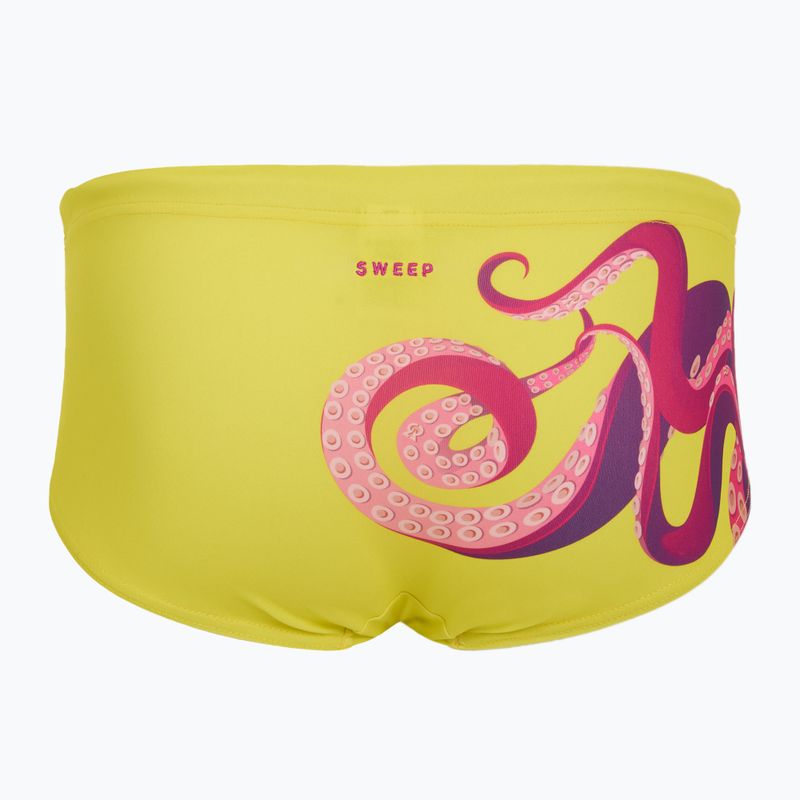 Мъжки боксерки за плуване SWEEP Aqua Kraken pink/yellow 2