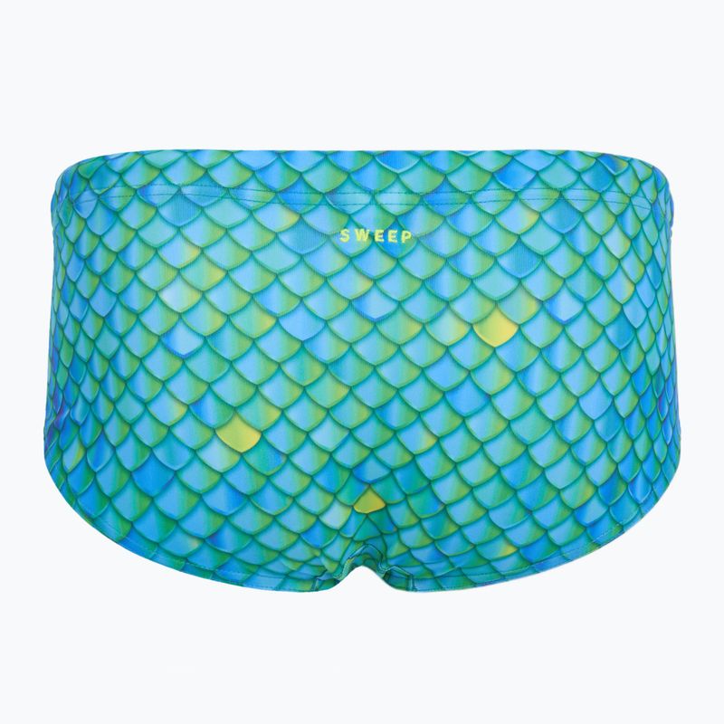 Мъжки боксерки за плуване SWEEP Aqua Hippos blue/yellow/green 3