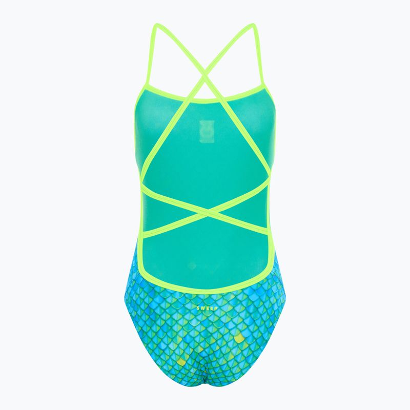 Дамски бански костюм от една част SWEEP Aqua Hippos blue/yellow/green 2