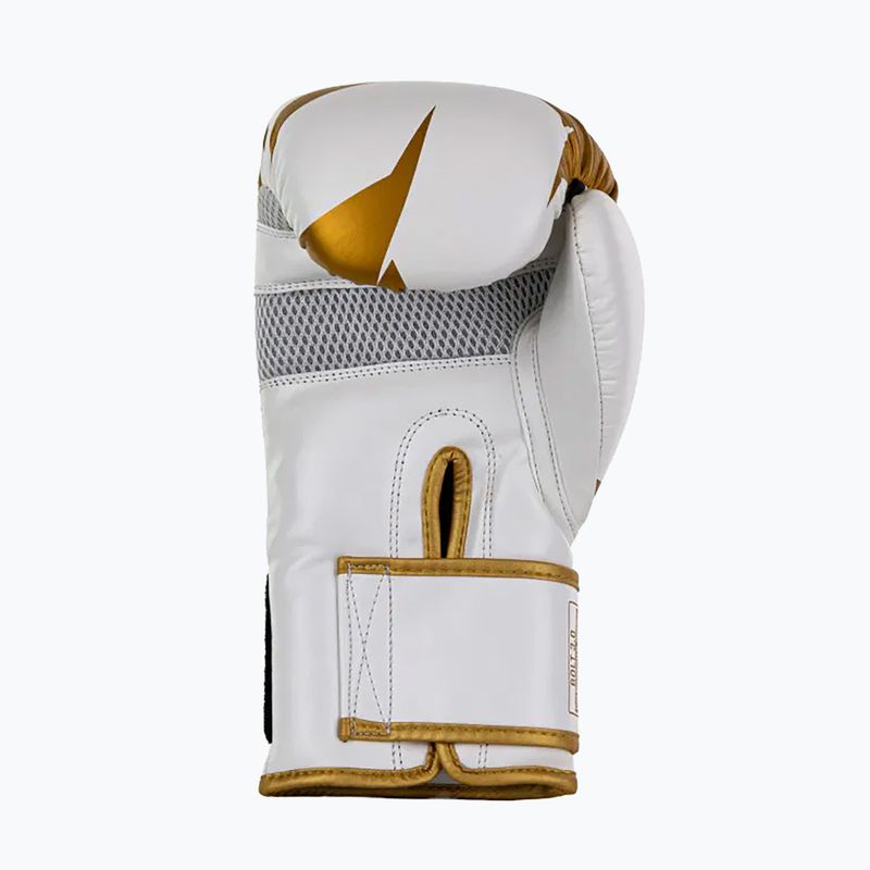 Боксови ръкавици StormCloud Bolt 3.0 white/gold 5
