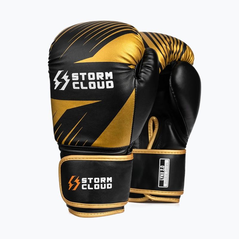 Боксови ръкавици StormCloud Lynx 2.0 black/gold 2