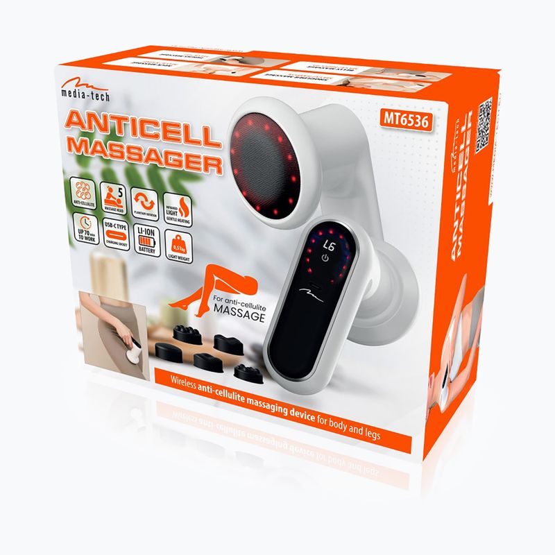 Масажор Media-Tech Anticell white/black 7
