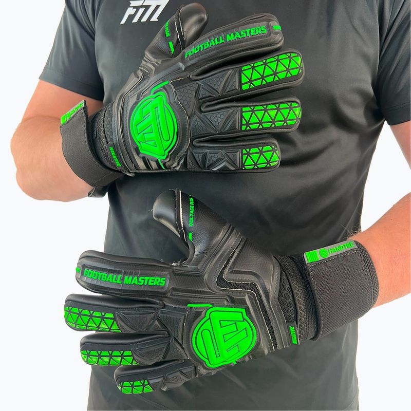 Вратарски ръкавици Football Masters Voltage Plus NC black/fluo 4